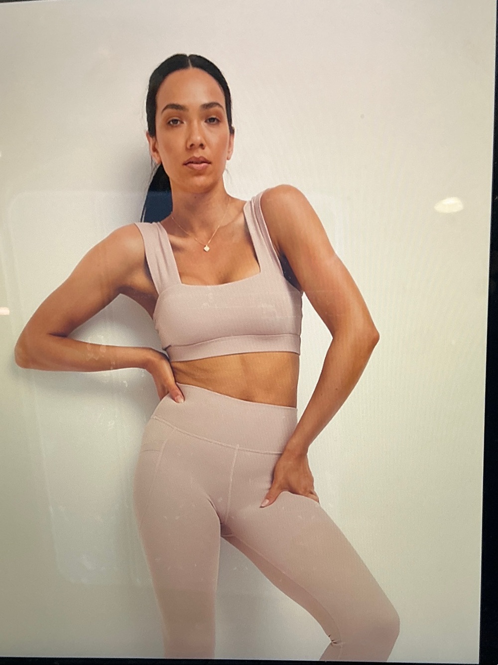 Everyday Padded Sports Bra in Light Mauve